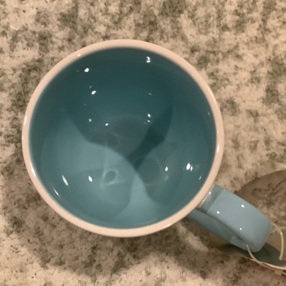 Stoneware Snowflake coffee capuccino Mug w/ snowflake Stencil NWT 14oz England - Picture 10 of 16